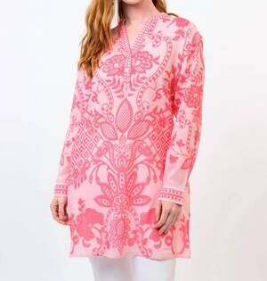 NEW IVY JANE molly tunic dress in coral